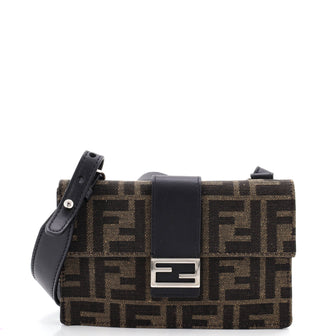 Fendi Baguette Convertible Pouch Zucca Canvas