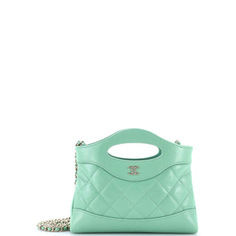 Chanel 31 Shopping Bag Clutch with Chain Quilted Lambskin Small