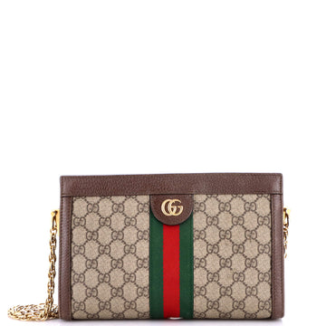 Gucci Ophidia Chain Shoulder Bag GG Coated Canvas Small