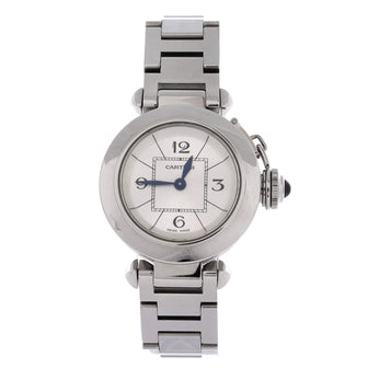 Cartier Miss Pasha Quartz Watch Stainless Steel 27