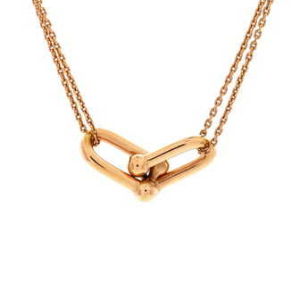 Tiffany & Co. HardWear Double Link Pendant Necklace 18K Rose Gold