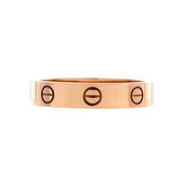 Cartier Love Wedding Band 1 Diamond Ring 18K Rose Gold with Diamond