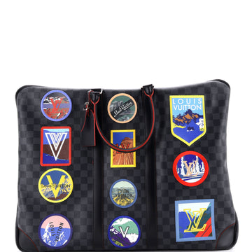 Louis Vuitton Sirius Handbag Alps Patches Damier Graphite 55