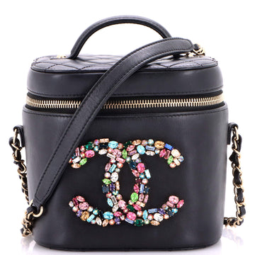 Chanel Giant Crystal Mania Vanity Case Lambskin