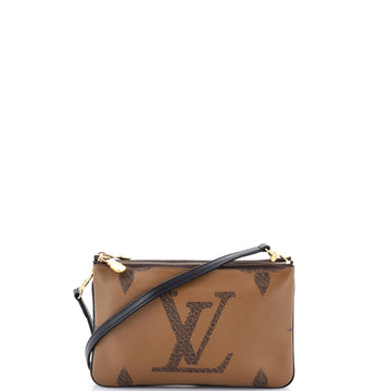Louis Vuitton Double Zip Pochette Reverse Monogram Giant