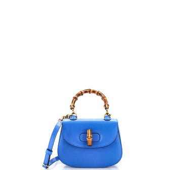 Gucci Bamboo 1947 Top Handle Bag Leather Mini