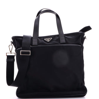 Prada Convertible Pocket Zip Tote Tessuto Large