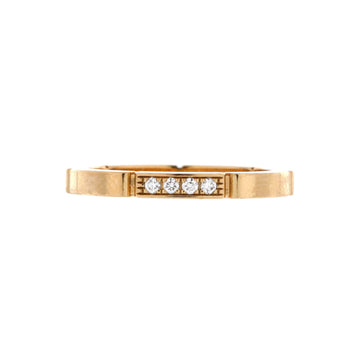 Cartier Maillon Panthere Band Ring 18K Yellow Gold with 4 Diamonds
