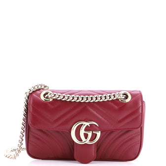 Gucci GG Marmont Flap Bag Matelasse Leather Small