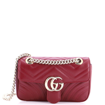 Gucci GG Marmont Flap Bag Matelasse Leather Small