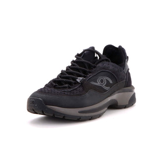 Chanel Women's CC Low-Top Sneakers Suede with Leather and Nylon