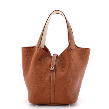 Hermes Eclat Picotin Lock Bag Clemence MM