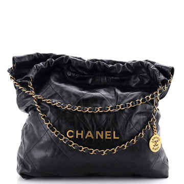 Chanel 22 Chain Hobo Quilted Calfskin Medium