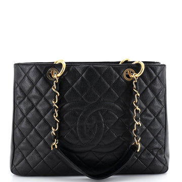 Chanel Grand Shopping Tote Quilted Caviar