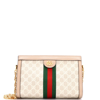Gucci Ophidia Chain Shoulder Bag GG Coated Canvas Small