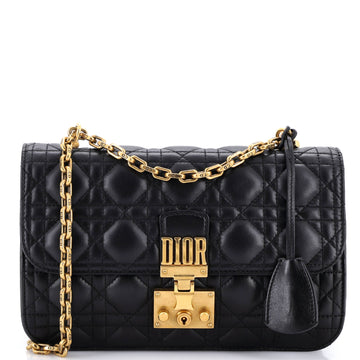 Christian Dior Dioraddict Flap Bag Cannage Quilt Lambskin Medium