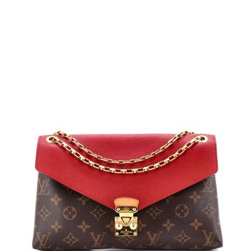 Louis Vuitton Pallas Chain Shoulder Bag Monogram Canvas and Calfskin