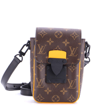 Louis Vuitton S Lock Vertical Wearable Wallet Macassar Monogram Canvas