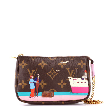 Louis Vuitton Pochette Accessoires Limited Edition Monogram Canvas Mini