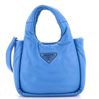Prada Padded Soft Tote Leather Mini