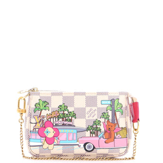Louis Vuitton Pochette Accessoires Limited Edition Vivienne Xmas Damier Mini