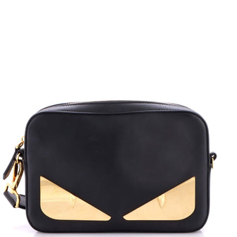Fendi Monster Camera Messenger Bag Leather Small