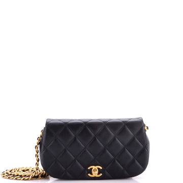 Chanel Coco Mail Clutch with Chain Quilted Calfskin
