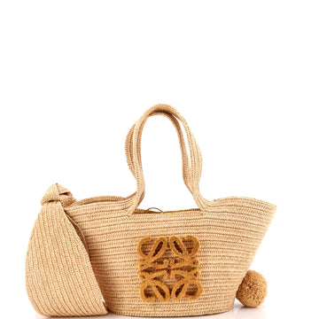 Loewe Bunny Basket Tote Raffia Small