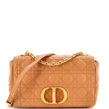 Christian Dior Caro Bag Cannage Quilt Calfskin Medium