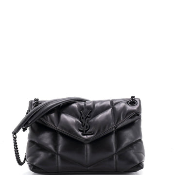 Saint Laurent Loulou Puffer Shoulder Bag Quilted Leather Small