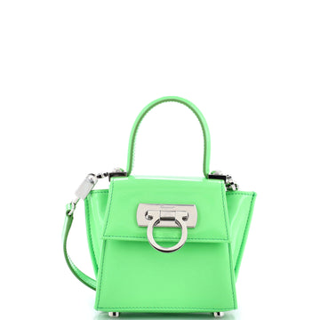 Salvatore Ferragamo Iconic Top Handle Bag Leather Micro