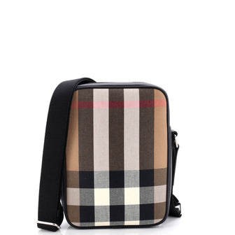 Burberry Vertical Paddy Bag Vintage Check Canvas