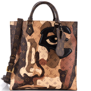 Louis Vuitton x Kid Super Sac Plat NV Limited Edition Patchwork Printed Camouflage Monogram Canvas