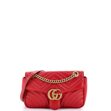Gucci GG Marmont Flap Bag Matelasse Leather Small