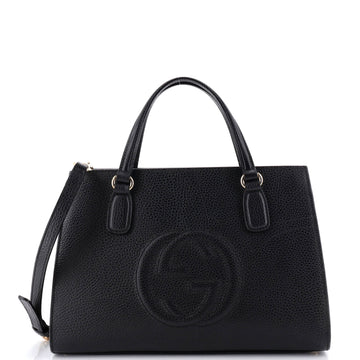 Gucci Soho Convertible Top Handle Satchel Leather Medium