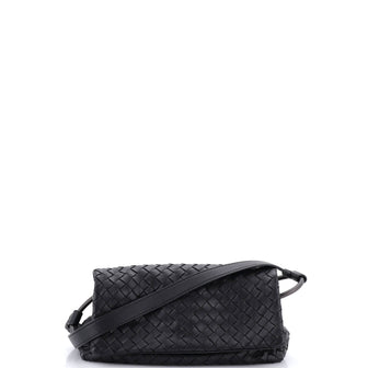 Bottega Veneta Ring Flap Crossbody Bag Intrecciato Nappa Small