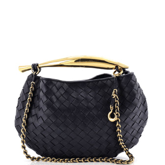 Bottega Veneta Sardine Top Handle Chain Bag Intrecciato Nappa