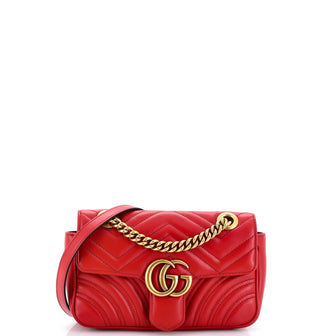 Gucci GG Marmont Flap Bag Matelasse Leather Mini