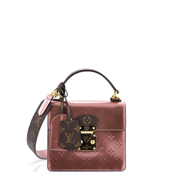 Louis Vuitton Spring Street NM Handbag Monogram Vernis with Monogram Canvas