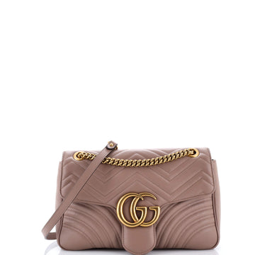 Gucci GG Marmont Flap Bag Matelasse Leather Medium
