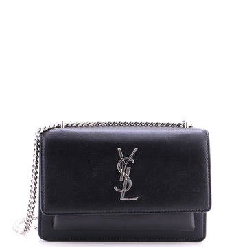 Saint Laurent Sunset Crossbody Bag Leather Small