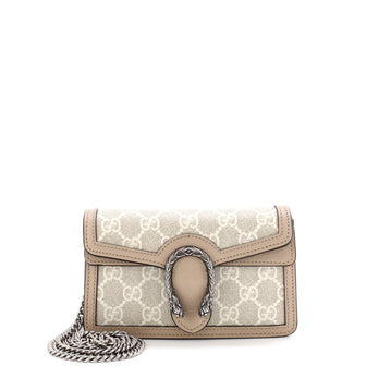 Gucci Dionysus Bag GG Coated Canvas with Leather Super Mini