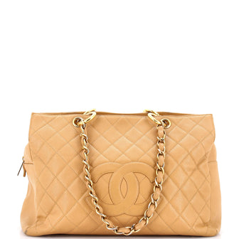 Chanel Grand Timeless Shopping Tote Quilted Caviar