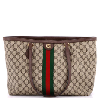 Gucci Ophidia Shopping Tote GG Coated Canvas Medium