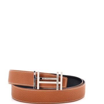 Hermes H Au Carre Reversible Belt Leather Medium