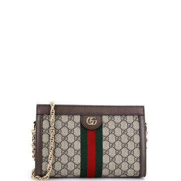 Gucci Ophidia Chain Shoulder Bag GG Coated Canvas Small