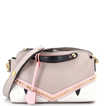 Fendi Monster By The Way Satchel Studded Leather Medium