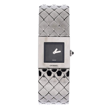 Chanel Matelasse Quartz Watch Stainless Steel 19