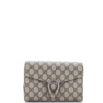 Gucci Dionysus Chain Wallet GG Coated Canvas Small