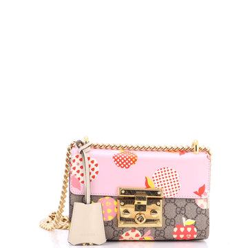 Gucci Padlock Shoulder Bag Printed GG Coated Canvas and Printed Leather Small